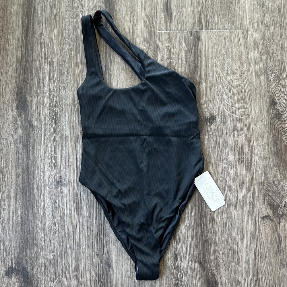 L*Space Ribbed Black Phoebe One Piece size 6/S - Picture 11 of 13